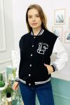 159663 Sardonlu Bomber Sweat Ceket